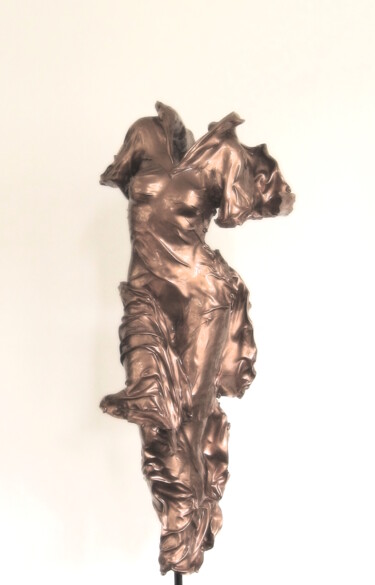sculpture époxy cuivre 65 cm