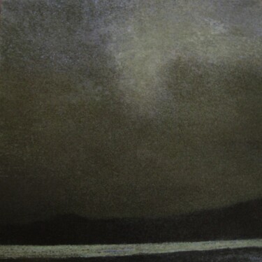 paysage clair obscur -  acrylique sur toile 100 x 100