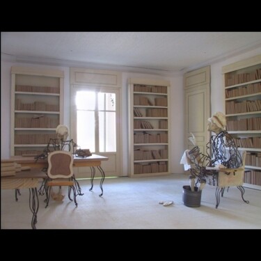 bibliothèque de Voltaire, maquette